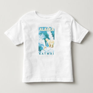 Polar Bears & Cub - Latouche, Alaska Toddler T-Shirt