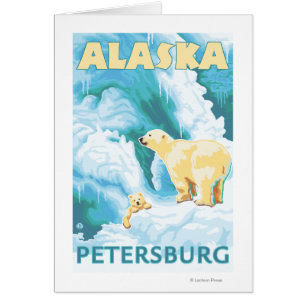Polar Bears & Cub - Petersburg, Alaska