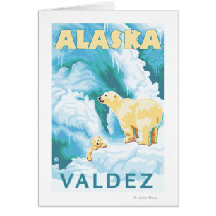 Polar Bears & Cub - Valdez, Alaska