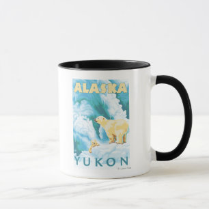 Polar Bears & Cub - Yukon, Alaska Mug