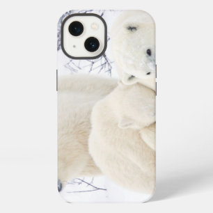 Polar Bears female and Two cubs 3 iPhone Case
