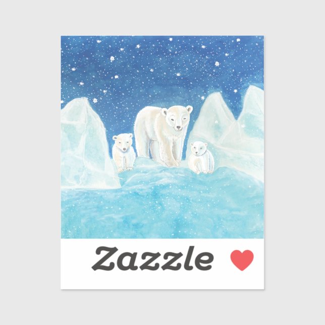 Polar Bears Illustration   (Sheet)