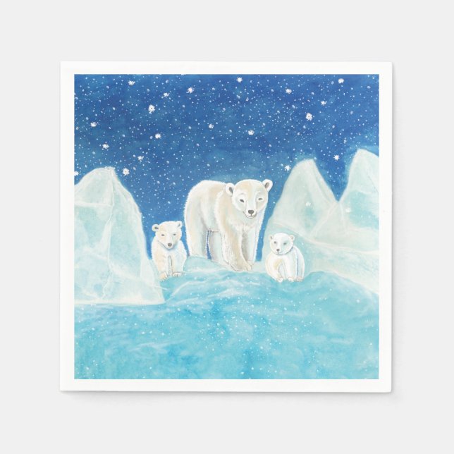 Polar Bears  Napkin (Front)