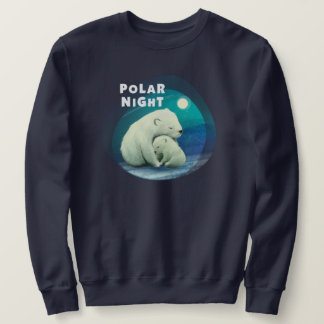 Polar bears on ice floe sweatshirt