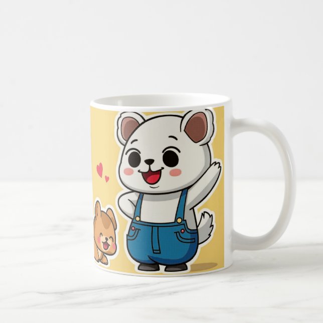 Polar Bear's Puppy Parade Coffee Mug (Right)