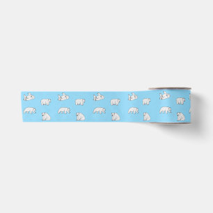 Polar Bears Satin Ribbon
