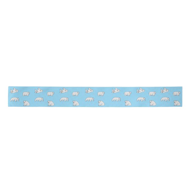 Polar Bears Satin Ribbon (Front)