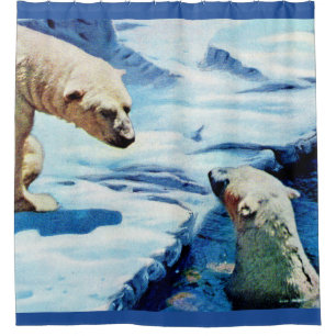 polar bears shower curtain