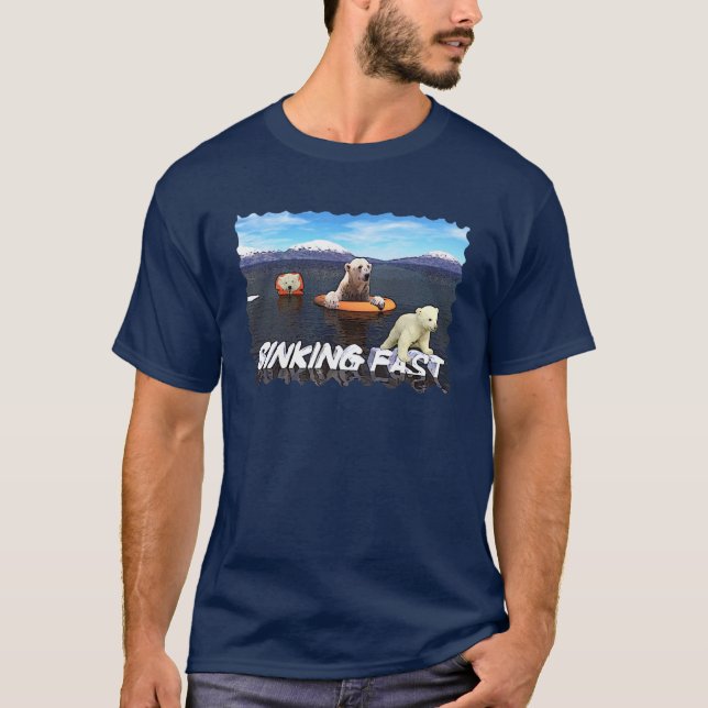 Polar Bears - Sinking Fast T-Shirt (Front)