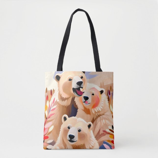 Polar Bears Tote Bag (Front)
