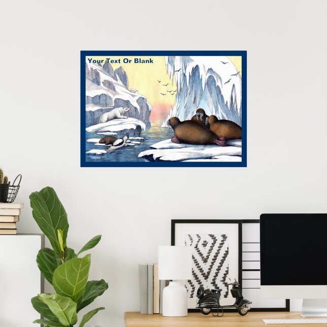 Polar Bears, Walrus, And Seals Poster (Home Office)