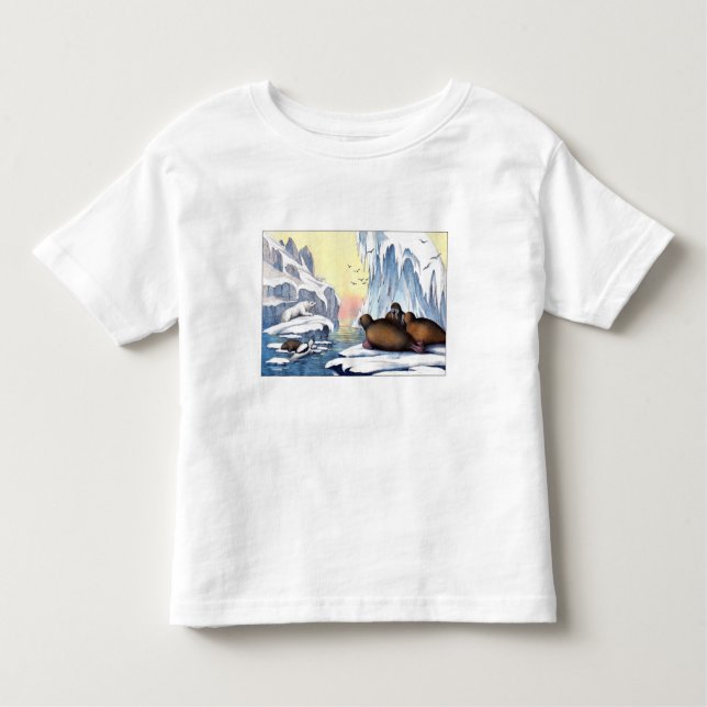 Polar Bears, Walrus, And Seals Toddler T-Shirt (Front)