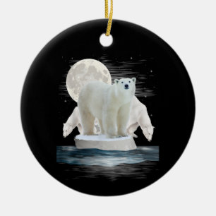 Polar Bears Wildlife Zoo Animal Lover Zookeeper Na Ceramic Ornament