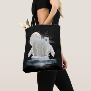 Polar Bears Wildlife Zoo Animal Lover Zookeeper Na Tote Bag