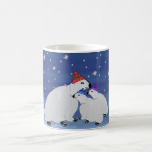 Polar Bears Winter Holiday Mugs