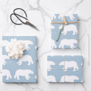 Polar Bears Wrapping Paper Sheets
