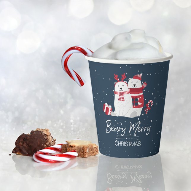 Polar Beary Merry Christmas ID851 Paper Cups (Creator Uploaded)