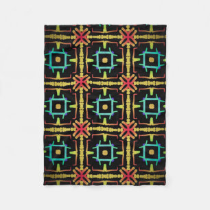 Polar cover Jimette yellow orange design Fleece Blanket
