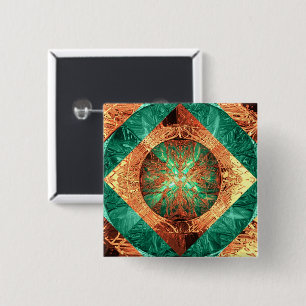 Polar Design I 15 Cm Square Badge