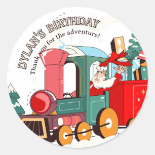 Polar Express Christmas Santa's Train Adventure Classic Round Sticker
