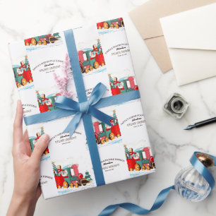 Polar Express Christmas Santa's Train Adventure Wrapping Paper