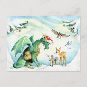 Polar Express Dragon - postcard