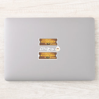 Polar express sticker sheet