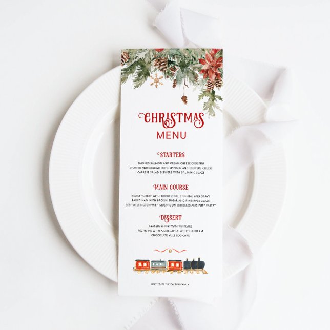 Polar Express Themed  Menu (Creator Uploaded)