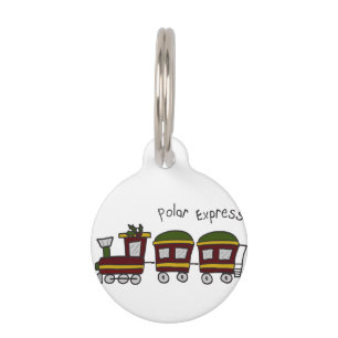 Polar Express Train Pet Tag