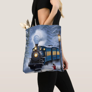 Polar Express Train Tote Bag Festive Accessory