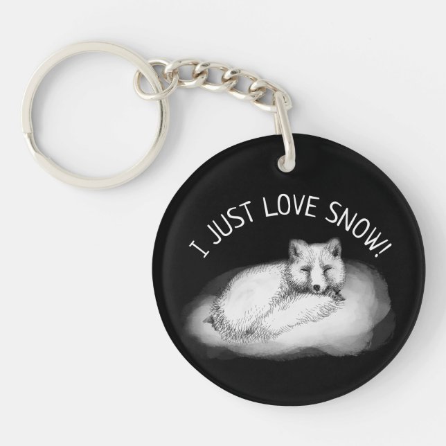 Polar fox key ring (Front)