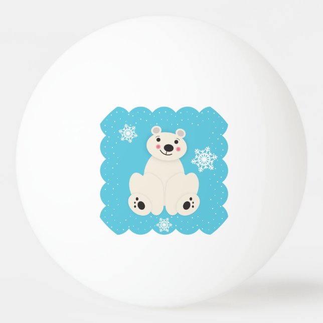 Polar Friend Ping Pong Ball (Front)