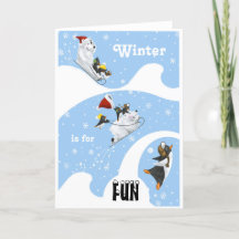 Polar Friends Fun Holiday Card