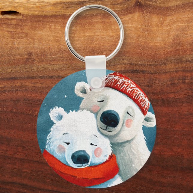 Polar Hugs Key Ring (Back)