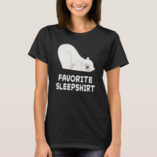 Polar Ice Bear Bears Nap Sleeping Sleep Pajama Nig T-Shirt