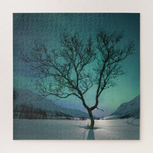Polar Light Tree Jigsaw Puzzle