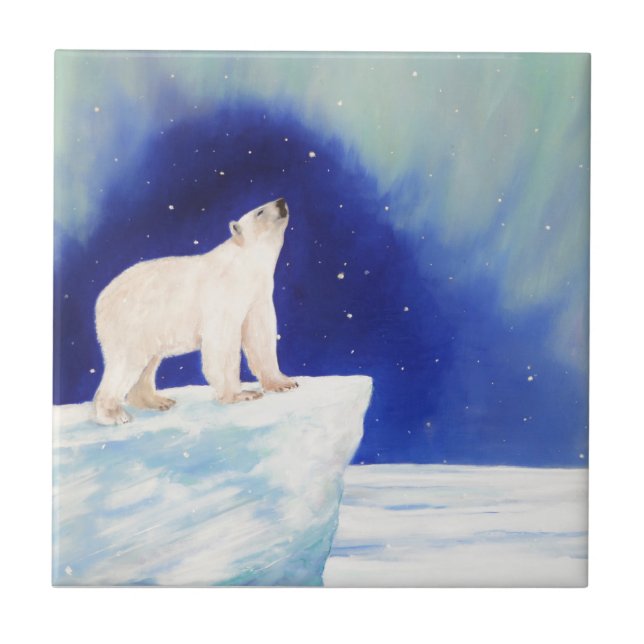 Polar Lights Ceramic Tile (Front)