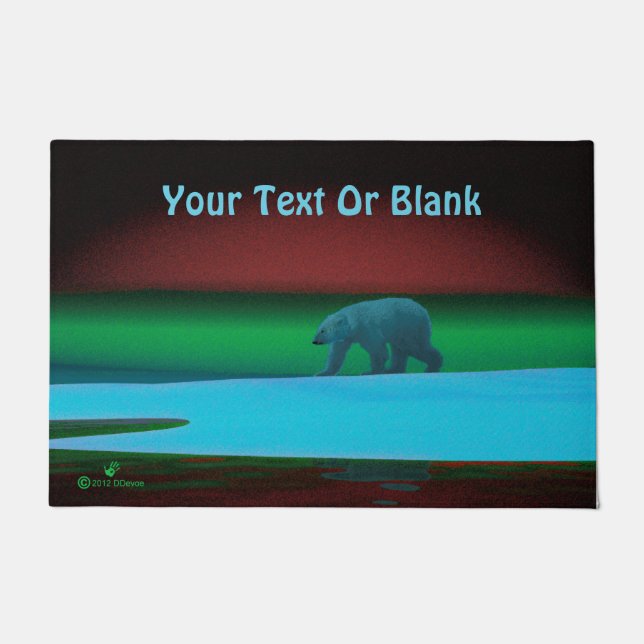 Polar Lights Polar Bear Doormat (Front)