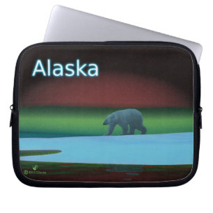 Polar Lights Polar Bear Laptop Sleeve