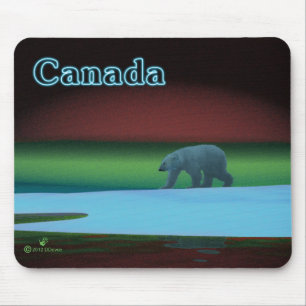 Polar Lights Polar Bear Mouse Pad