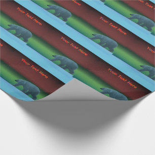 Polar Lights Polar Bear Wrapping Paper