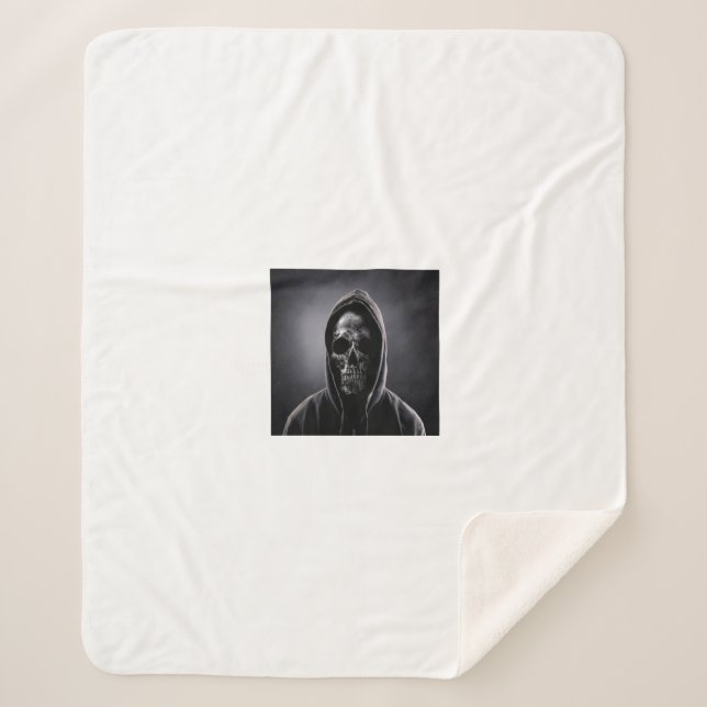 Polar lining blanket, holy death, the saint sherpa blanket (Front)