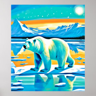 Polar Majesty: Arctic Landscape Poster