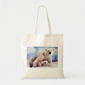 Polar Mum and Cub Tote Bag