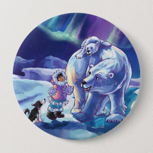 Polar Pals 10 Cm Round Badge