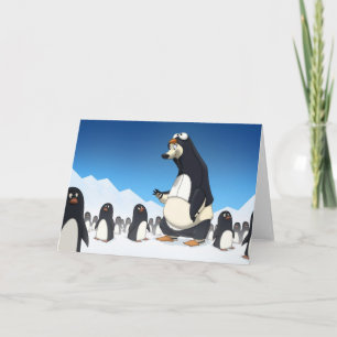 Polar Penguin Card (Blank Inside)