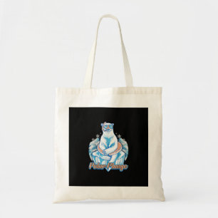 Polar Plunge Ice Jump Funny Polar Bear Winter Swim Tote Bag