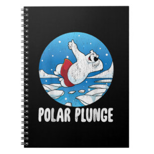 Polar Plunge Ice Jump Polar Bear Winter Swim Notebook
