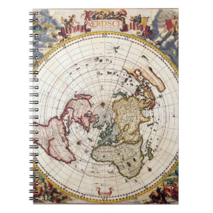 Polar Projection World Map Notebook