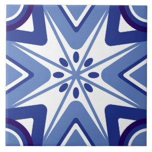 Polar Starburst Ceramic Tile